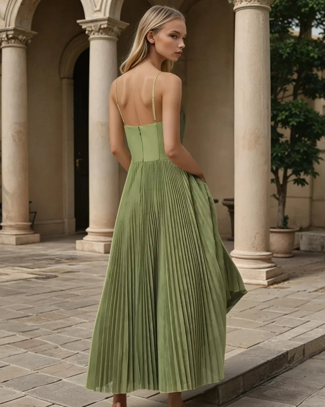 Luna | Vestido elegancia con espalda descubierta