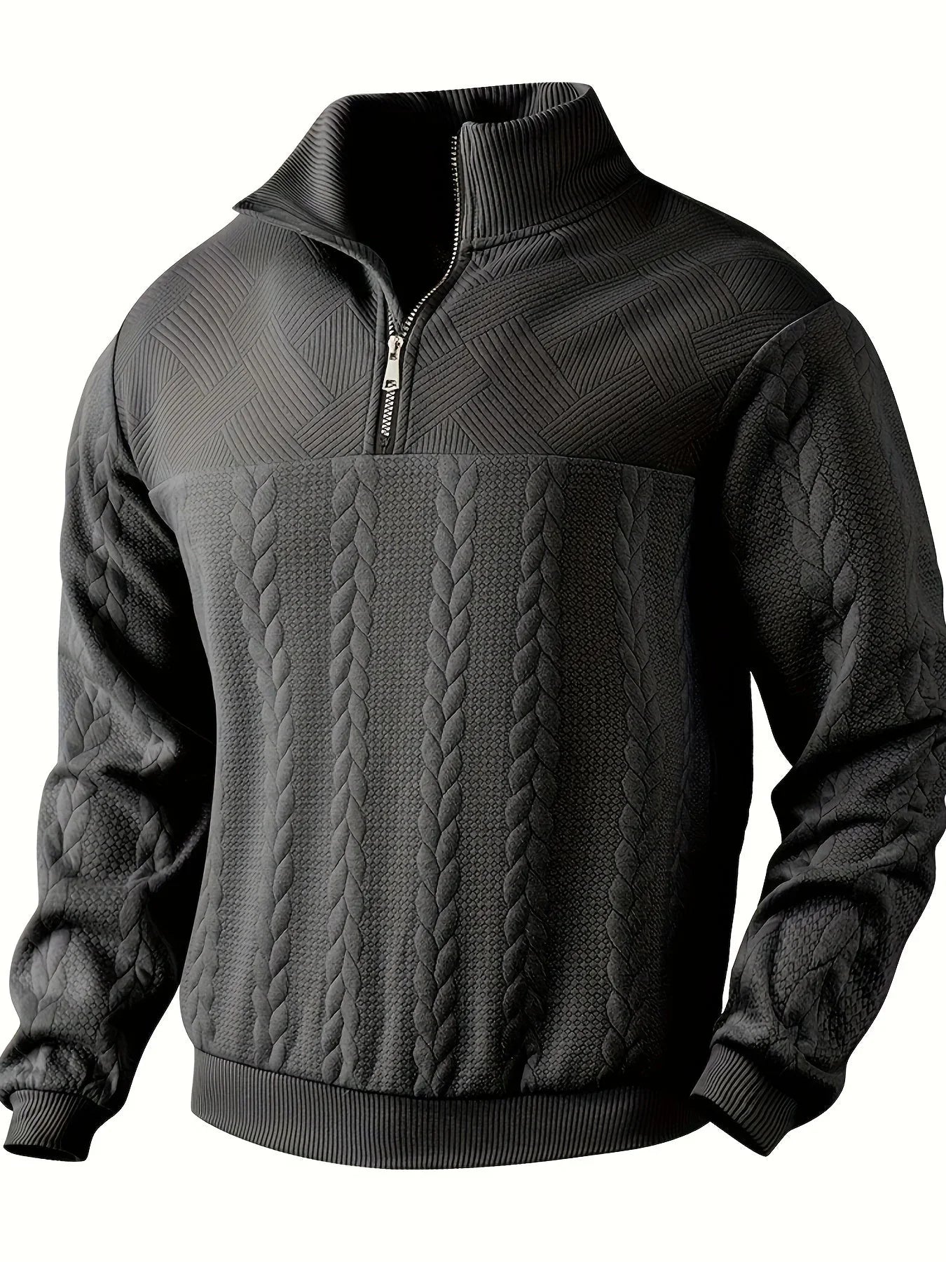 Rafael | Suéter vintage con cremallera para hombre