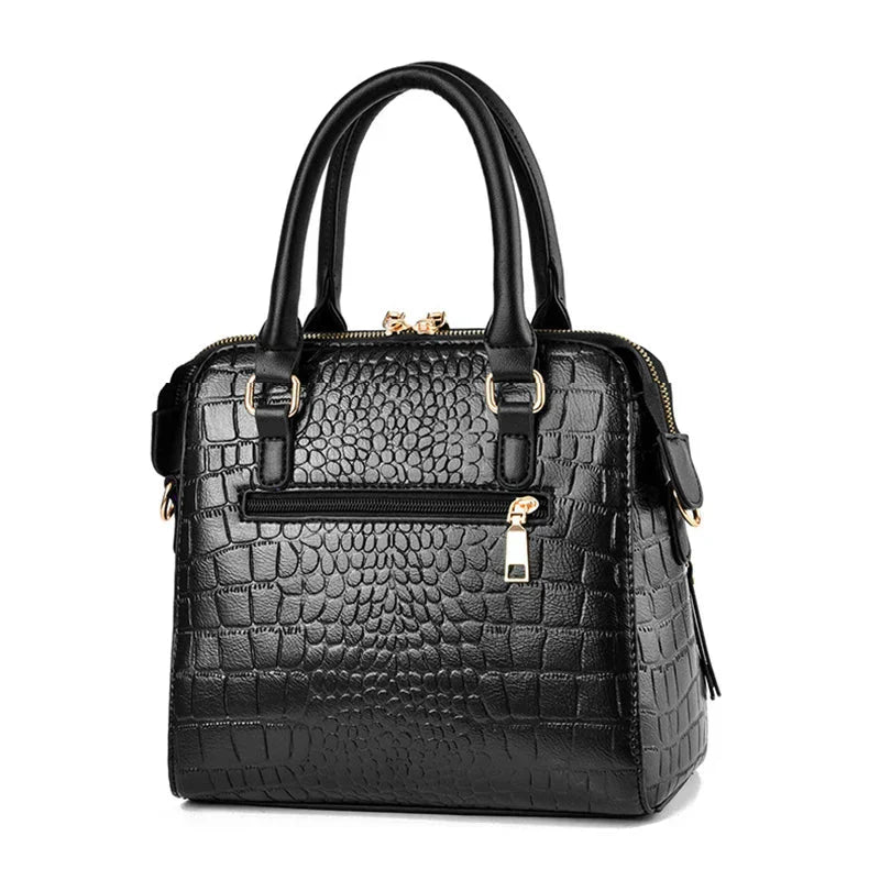 Luna™ | Bolso con textura de cocodrilo