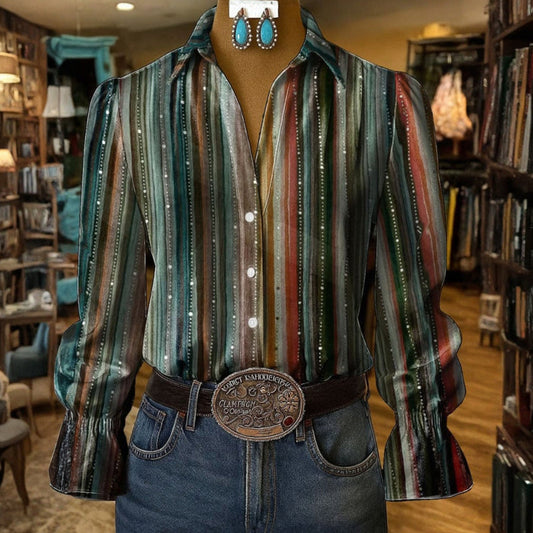 Elena | Blusa vintage con degradado