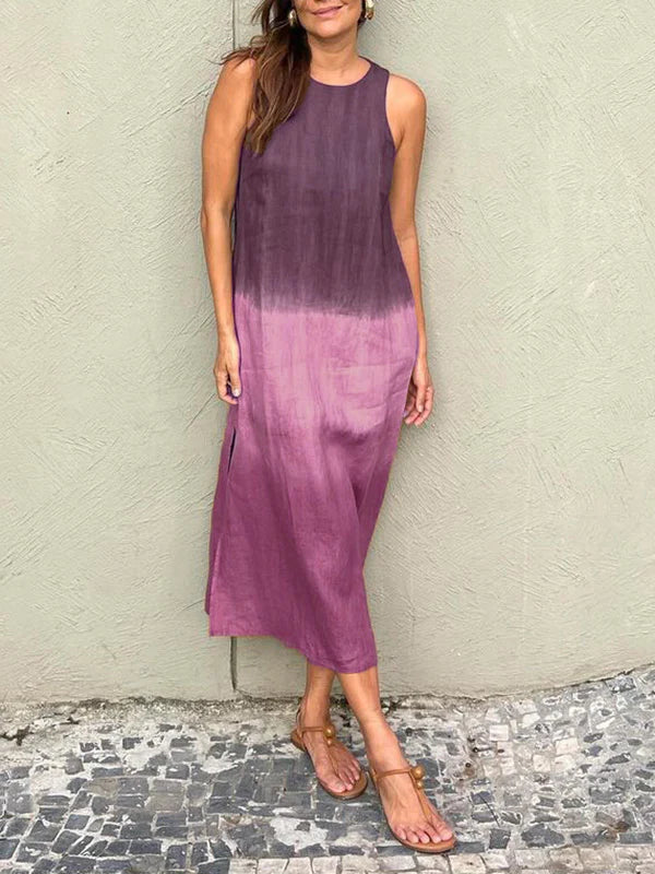 Sara | Vestido elegante con estampado natural
