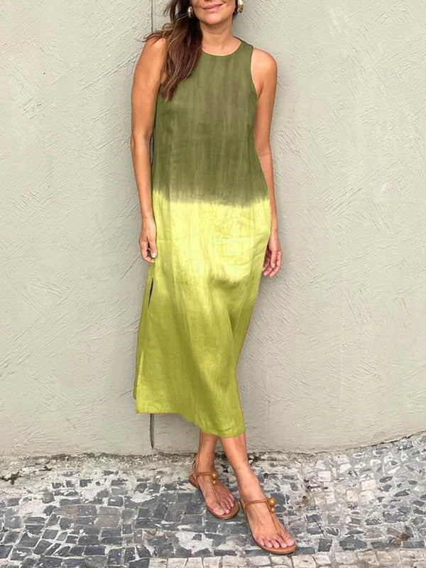 Sara | Vestido elegante con estampado natural