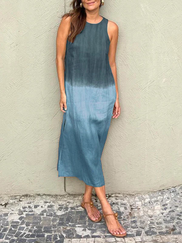 Sara | Vestido elegante con estampado natural