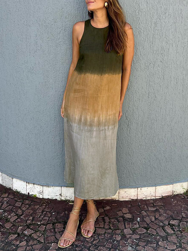 Sara | Vestido elegante con estampado natural