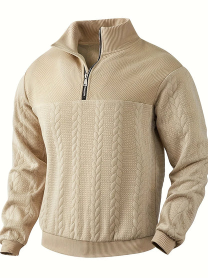 Rafael | Suéter vintage con cremallera para hombre