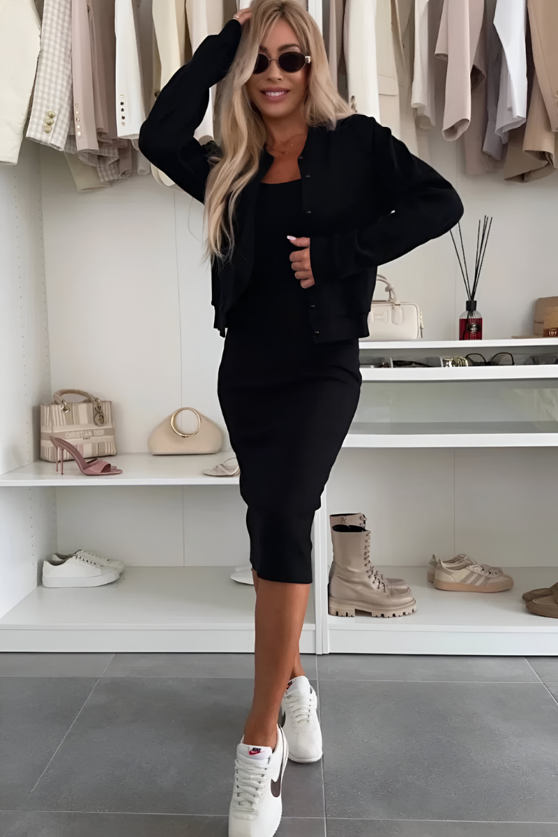 Lía | Vestido y chaqueta midi para una elegancia segura