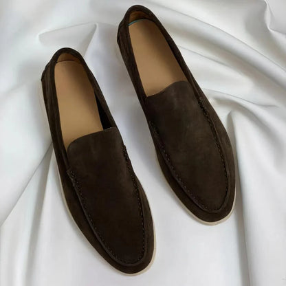 Fran | Elegantes mocasines de ante