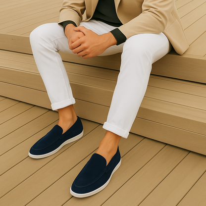 Fran | Elegantes mocasines de ante