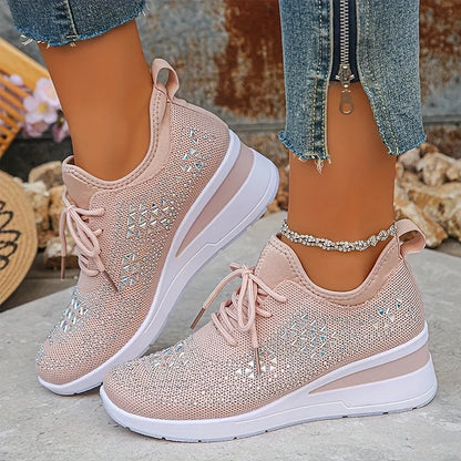 Lourdes | Zapatillas ortopédicas con brillantes diamantes