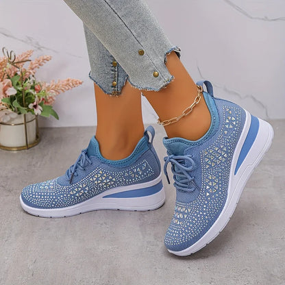 Lourdes | Zapatillas ortopédicas con brillantes diamantes