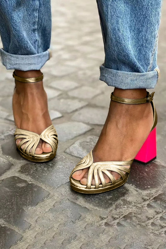Maribel | Sandalias clásicas con tira en el tobillo y puntera abierta