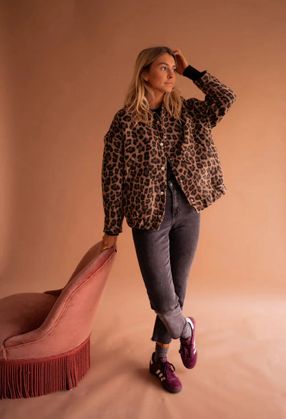 Leopard™ | Chaqueta Bomber de Leopardo