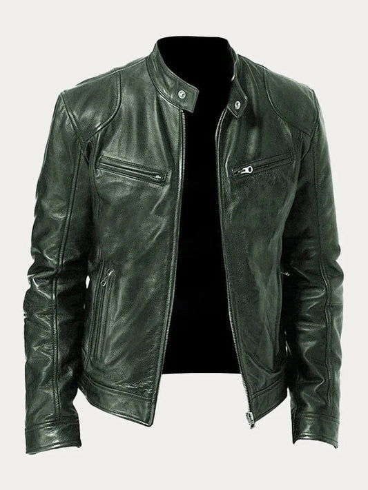 Carlos™ | Chaqueta de cuero informal