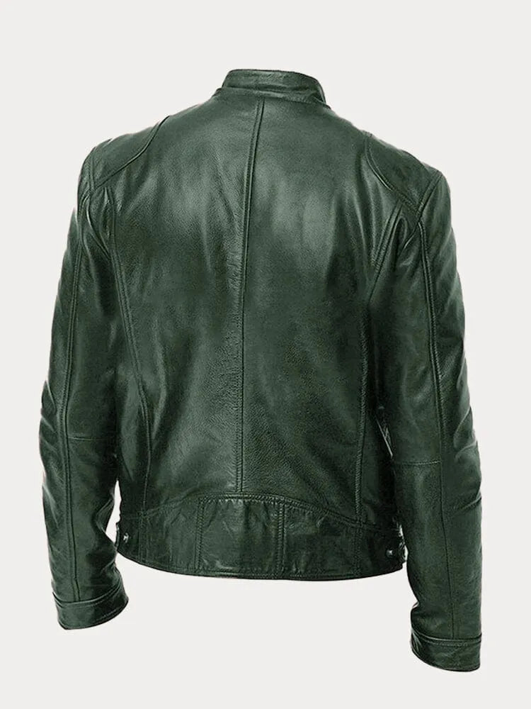 Carlos™ | Chaqueta de cuero informal