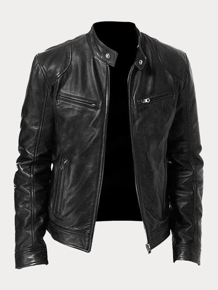 Carlos™ | Chaqueta de cuero informal