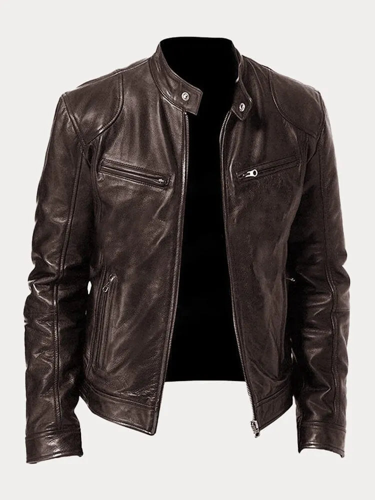 Carlos™ | Chaqueta de cuero informal