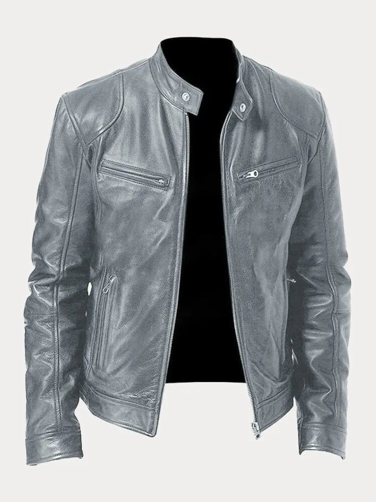 Carlos™ | Chaqueta de cuero informal