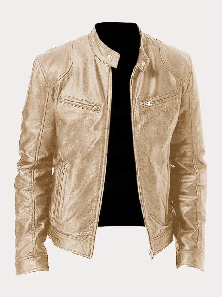 Carlos™ | Chaqueta de cuero informal