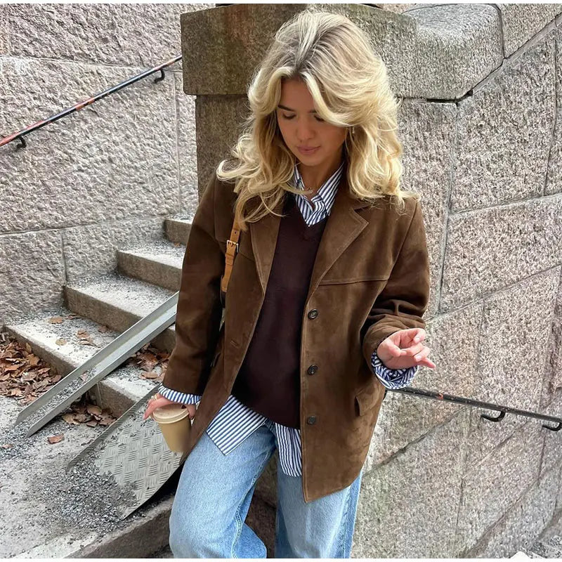 Helena | Chaqueta Aterciopelada Elegante