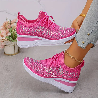 Lourdes | Zapatillas ortopédicas con brillantes diamantes