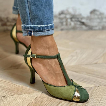 Estefanía | Zapatos de salón, tira en T y punta cerrada