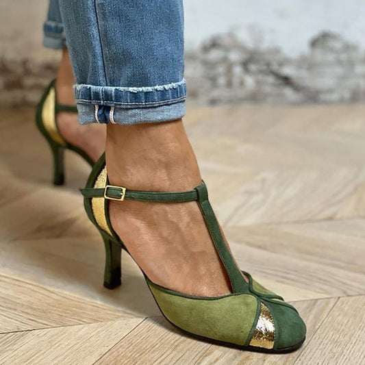 Estefanía | Zapatos de salón, tira en T y punta cerrada