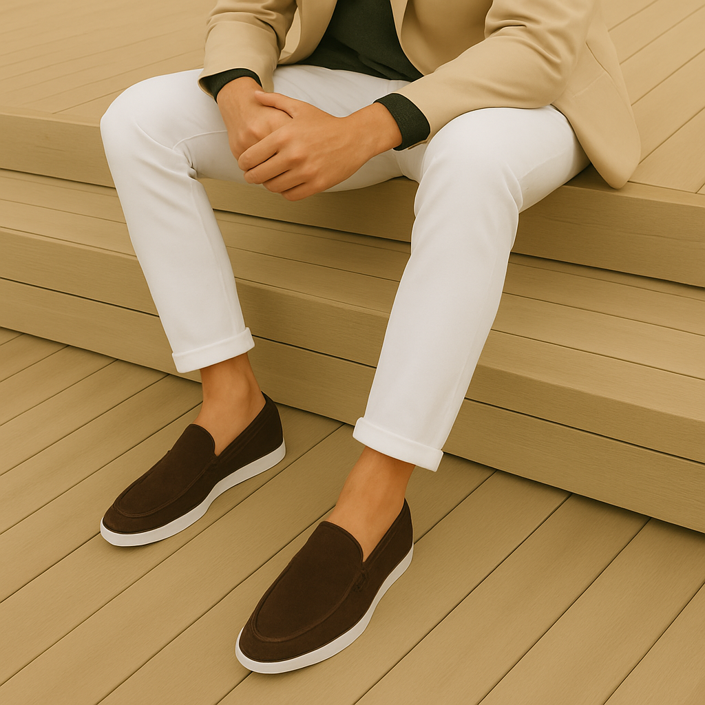 Fran | Elegantes mocasines de ante