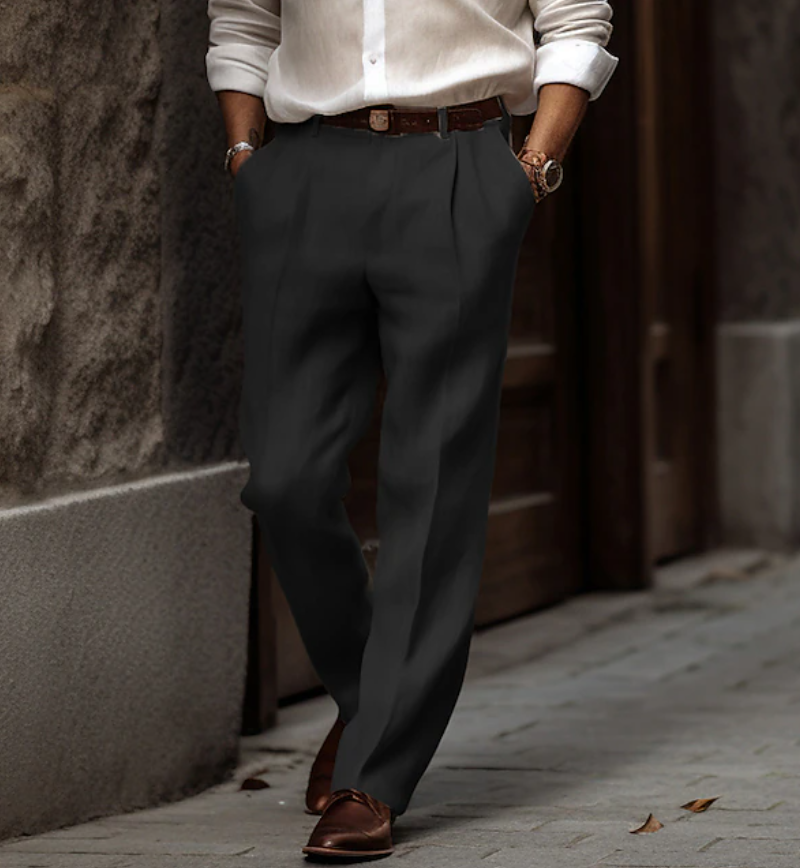 Leonard | Pantalones clásicos de lino