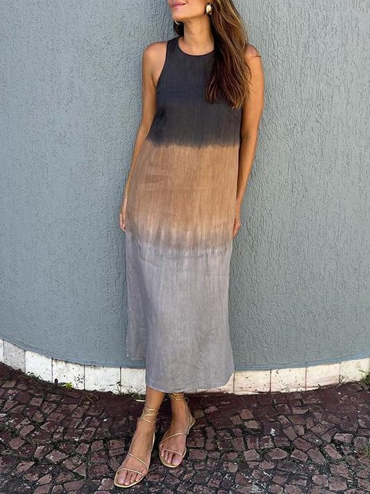 Sara | Vestido elegante con estampado natural