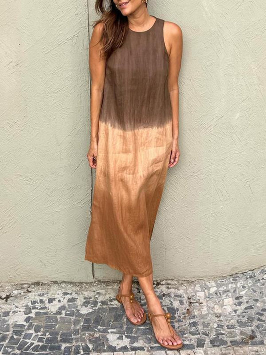 Sara | Vestido elegante con estampado natural
