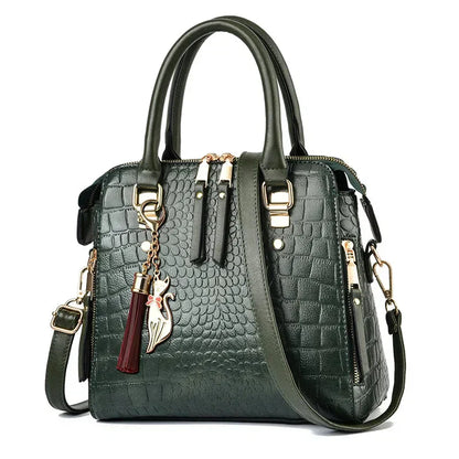Luna™ | Bolso con textura de cocodrilo