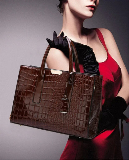 Luna™ | Bolso estampado de cocodrilo
